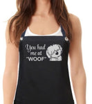 Dog Grooming Apron YOU HAD ME AT WOOF from Trendy Salon Aprons