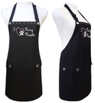 Dog Grooming Apron front and side view