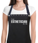 Esthetician Apron THE ESTHETICIAN IS IN from Trendy Salon Aprons