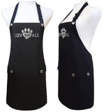 Dog Grooming Apron with flap pockets-Trendy Salon Aprons