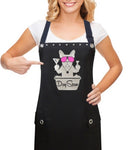 Dog Grooming Apron DAY SPAW front view from Trendy Salon Aprons