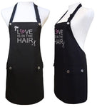 Hair Stylist Apron LOVE IS IN THE HAIR-Trendy Salon Aprons