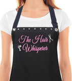 Pink Hair Stylist Apron with studs from Trendy Salon Aprons