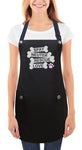 Dog Grooming Apron with dog bones and paw print-Trendy Salon Aprons