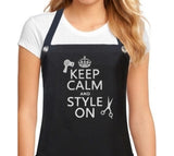 Hair Stylist Apron KEEP CALM & STYLE ON