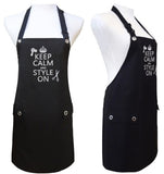 Hair Stylist Apron KEEP CALM & STYLE ON