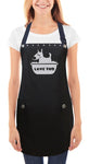 Dog Grooming Apron with dog getting bath-Trendy Salon Aprons
