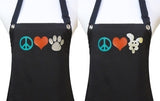 Dog Grooming Aprons with paw print from Trendy Salon Aprons