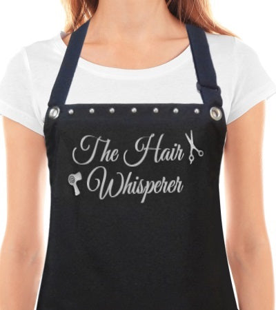 Hair Stylist Apron "HAIR WHISPERER" from Trendy Salon Aprons